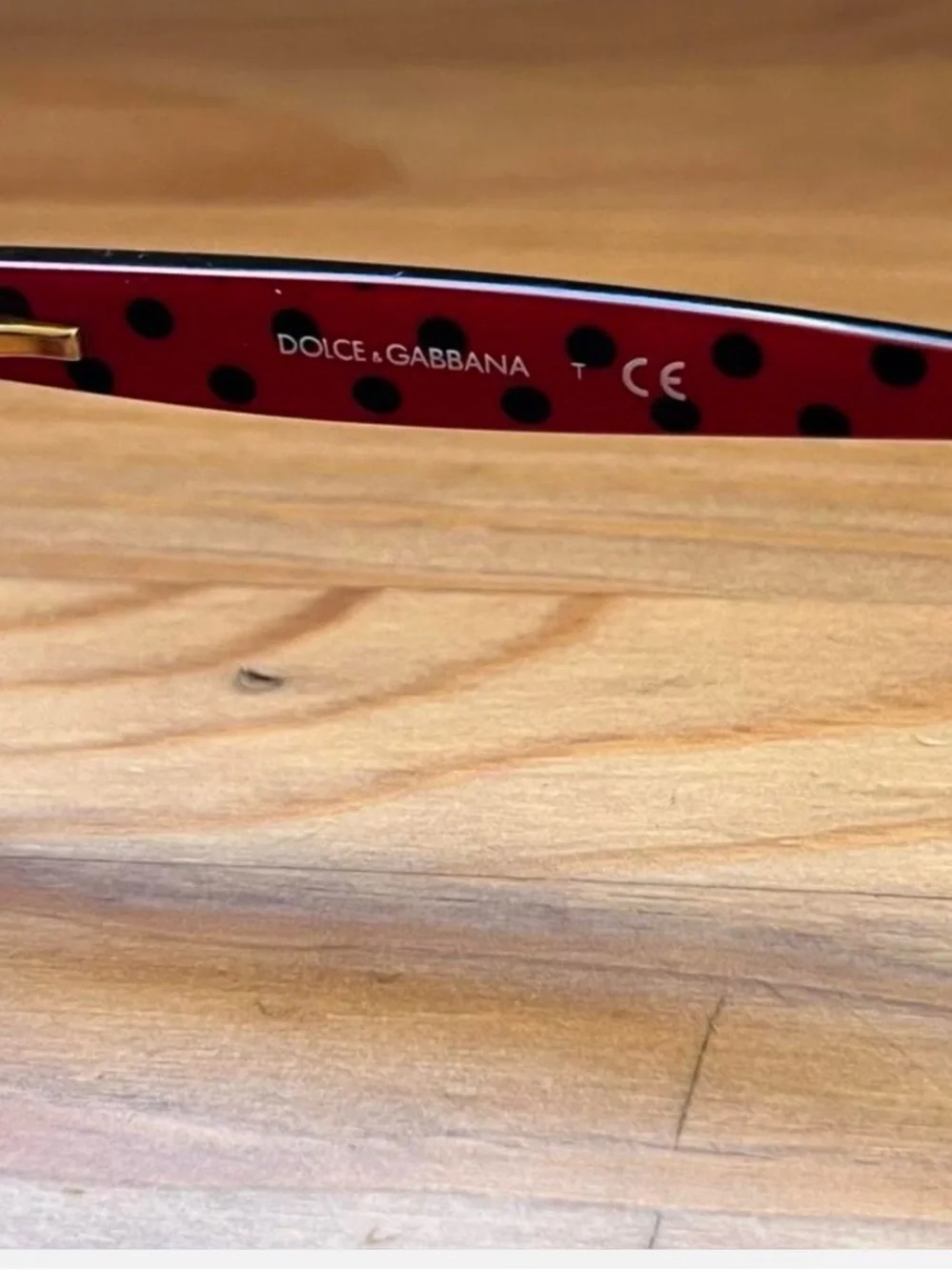 Dolce & Gabbana Black and Red Women's Square Eyeglass Frames
